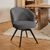 2 x Darlene Grey Fabric Swivel Dining Chair