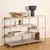 Seaford Grey Melamine and Metal Open Shelving Unit