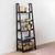 Wally Black Large Ladder Bookcase