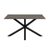 Heaven Black Ceramic 4 Seater Dining Table with Star Legs - 135cm