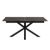 Heaven Black Ceramic 6-8 Seater Extending Dining Table with Star Legs - 168cm-210cm