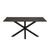 Heaven Black Ceramic 6 Seater Dining Table with Star Legs - 160cm