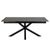 Heaven Black Ceramic 8-10 Seater Extending Dining Table with Star Legs - 200cm-240cm