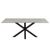 Heaven Grey Ceramic 8 Seater Dining Table with Star Legs - 200cm