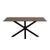 Heaven Rusty Brown Ceramic 6 Seater Dining Table with Star Legs - 160cm