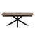 Heaven Rusty Brown Ceramic 8-10 Seater Extending Dining Table with Star Legs - 200cm-240cm