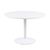 Ibiza White 4 Seater Round Dining Table - 110cm