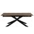 Irwine Rusty Brown Ceramic 8-10 Seater Extending Dining Table with Star Legs - 200cm-240cm