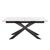 Irwine White Ceramic 6-8 Seater Extending Dining Table with Star Legs - 168cm-210cm