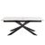 Irwine White Ceramic 8-10 Seater Extending Dining Table with Star Legs - 200cm-240cm