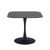 Malta Black Ceramic 2 Seater Square Dining Table - 90cm