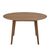 Roxby Walnut 6 Seater Round Dining Table - 140cm