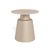 Santorini Beige Ceramic Round Side Table