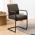 2 x Adele Anthracite Fabric Cantilever Dining Armchair