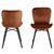 2 x Batilda Copper Velvet Fabric Dining Chair