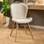 2 x Batilda Cream Boucle Fabric Dining Chair
