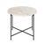Avila White Marble Large Round Side Table