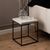 Barossa Travertine Effect Square Side Table