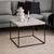 Barossa White Marble Effect Square Coffee Table