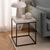 Barossa White Marble Effect Square Side Table