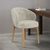 2 x Darlene Beige Fabric Dining Chair with Oak Legs