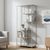Seaford Grey Melamine and Metal Tall Open Bookshelf