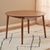 Montreux Walnut  4-6 Seater Butterfly Extending Round Dining Table - 115cm-154cm