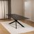 Irwine Black Ceramic 8-10 Seater Extending Dining Table with Star Legs - 200cm-240cm