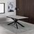 Irwine Grey Ceramic 8-10 Seater Extending Dining Table with Star Legs - 200cm-240cm
