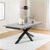Heaven Grey Ceramic 8-10 Seater Extending Dining Table with Star Legs - 200cm-240cm