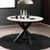 Heaven White Ceramic 4 Seater Round Dining Table with Star Legs - 119cm