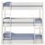 Trio White 3 Level Bunk Bed