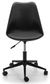 Erika Black Faux Leather Office Chair