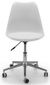 Erika White Faux Leather Office Chair