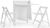 Helsinki Compact White Dining Set and 2 Folding Chairs