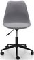 Erika Grey Faux Leather Office Chair