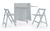 Helsinki Compact Grey Dining Set and 2 Folding Chairs