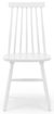 2 x Alassio White Spindle Back Dining Chair