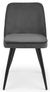 2 x Burgess Grey Fabric Dining Chair