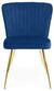 2 x Cannes Blue Fabric Dining Chair