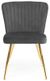 2 x Cannes Grey Fabric Dining Chair