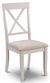 2 x Davenport Grey Cross Back Dining Chair