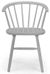 2 x Modena Grey Spindle Back Dining Chair