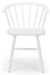 2 x Modena White Spindle Back Dining Chair