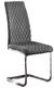 4 x Calabria Grey Fabric Cantilever Dining Chair