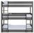 Trio Dark Grey 3 Level Bunk Bed