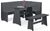 Newport Dark Grey 4 Seater Corner Dining Set