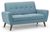 Monza Blue Fabric 2 Seater Sofa