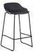 2 x Rocco Dark Grey Plastic Barstool