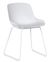 2 x Rocco White Plastic Dining Chairs